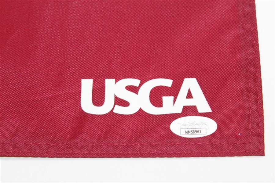 Bryson Dechambeau Signed 2020 US Open at Winged Foot Red Screen Flag JSA #MM58967