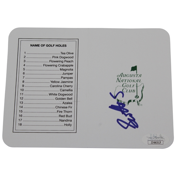 Scottie Scheffler Signed Augusta National Golf Club Scorecard JSA #JJ66317