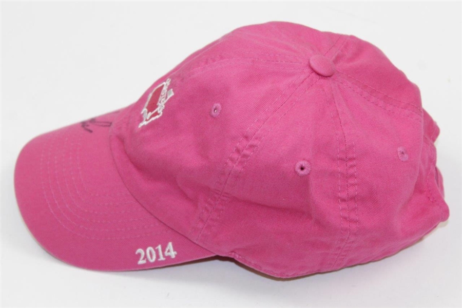 Jordan Spieth Signed 2014 Masters Tournament Pink Hat - First Masters JSA ALOA