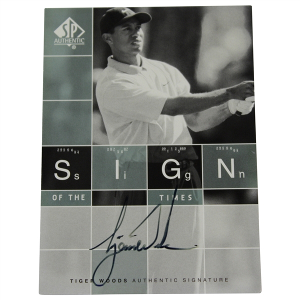 Tiger Woods Signed 2002 Upper Deck Sign of the Times Golf Card