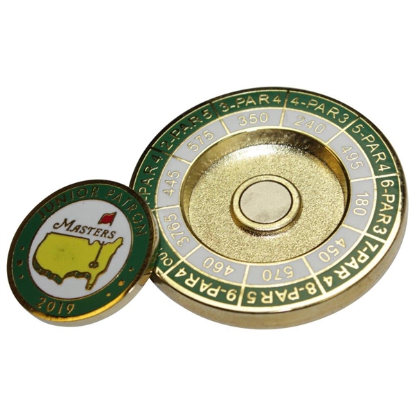 2019 Masters Tournament Junior Patron Course Hole Lengths Coin with Ball Marker