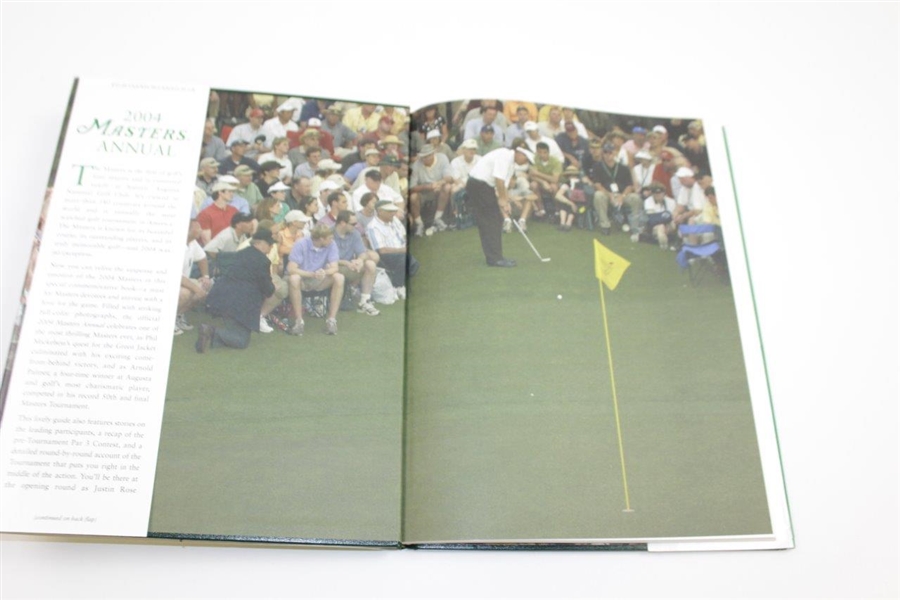 2004 Masters Tournament Annual Book - Phil Mickelson Winner
