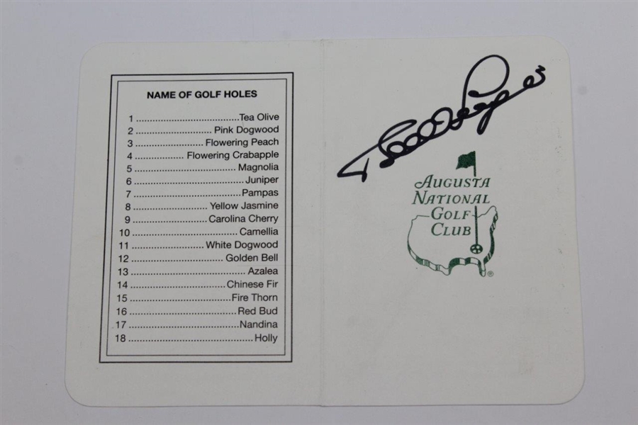 Adam Scott, Mike Weir, & Bernhard Langer Signed Augusta National Golf Club Scorecards JSA Certs & ALOA