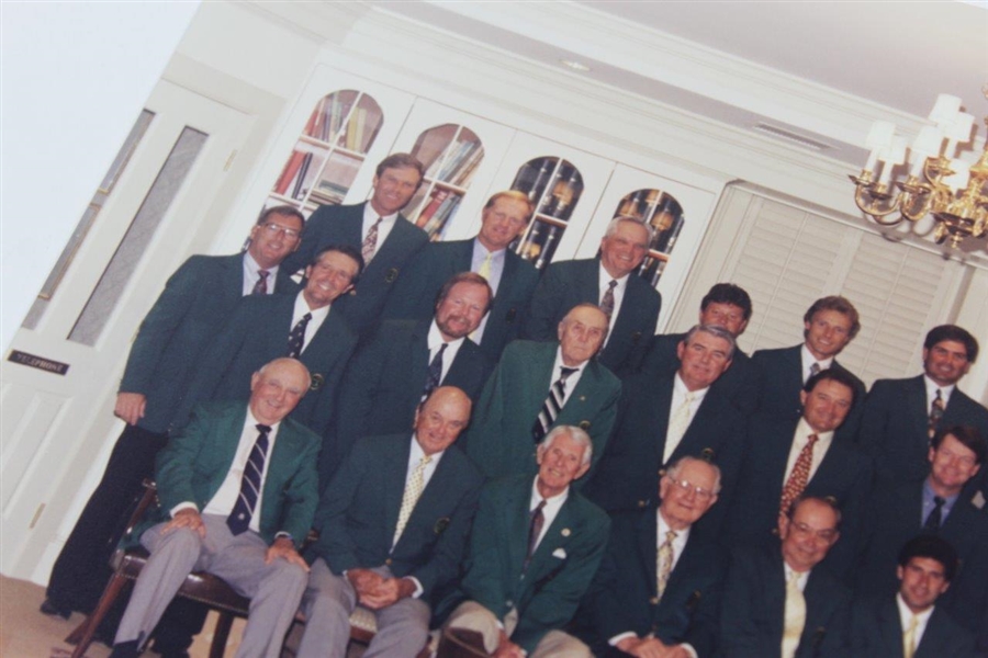1995 Masters Tournament Champions Club Dinner Original Photo Signed by Gene Sarazen JSA ALOA