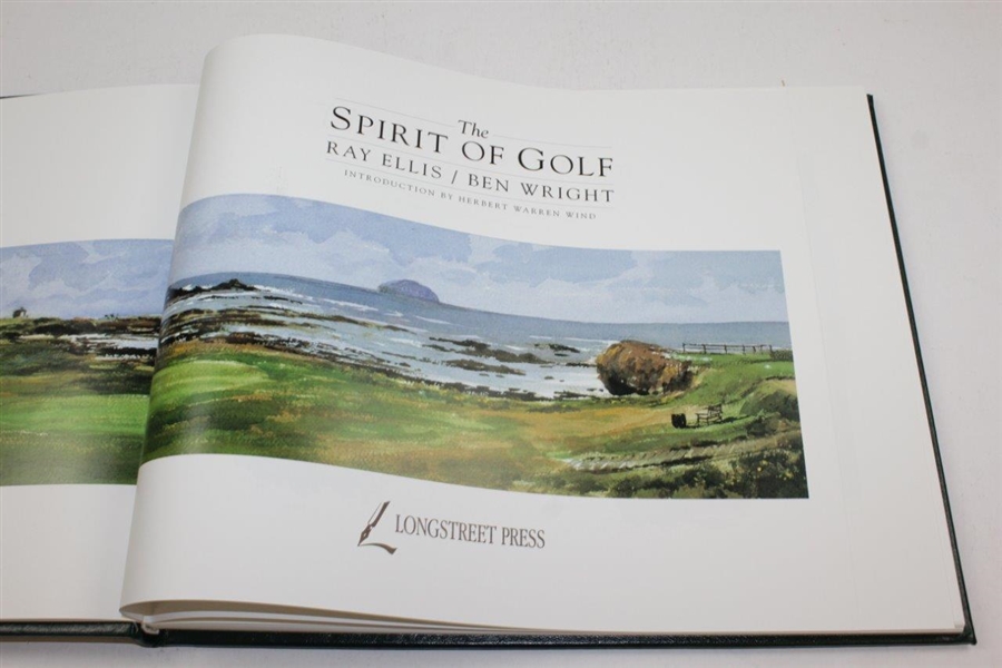 The Spirit Of Golf By Ray Ellis & Ben Wright 1992 limited edition book #816 in slipcase