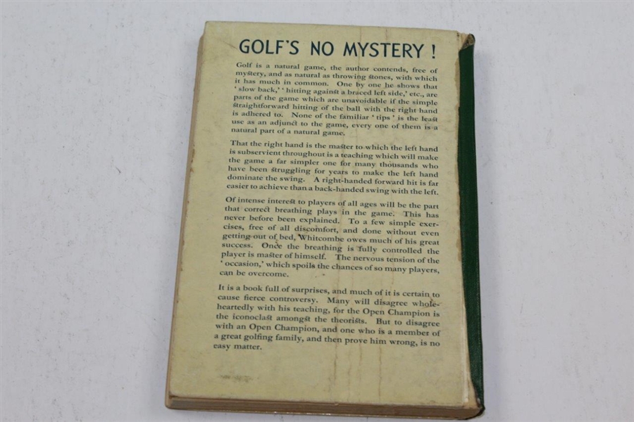 R.A. Whicombe Says Golf's No Mystery! by R.A. Whitcombe 1938