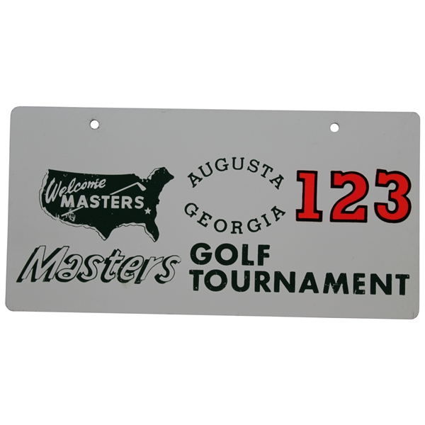Classic Masters Tournament License Plate #123