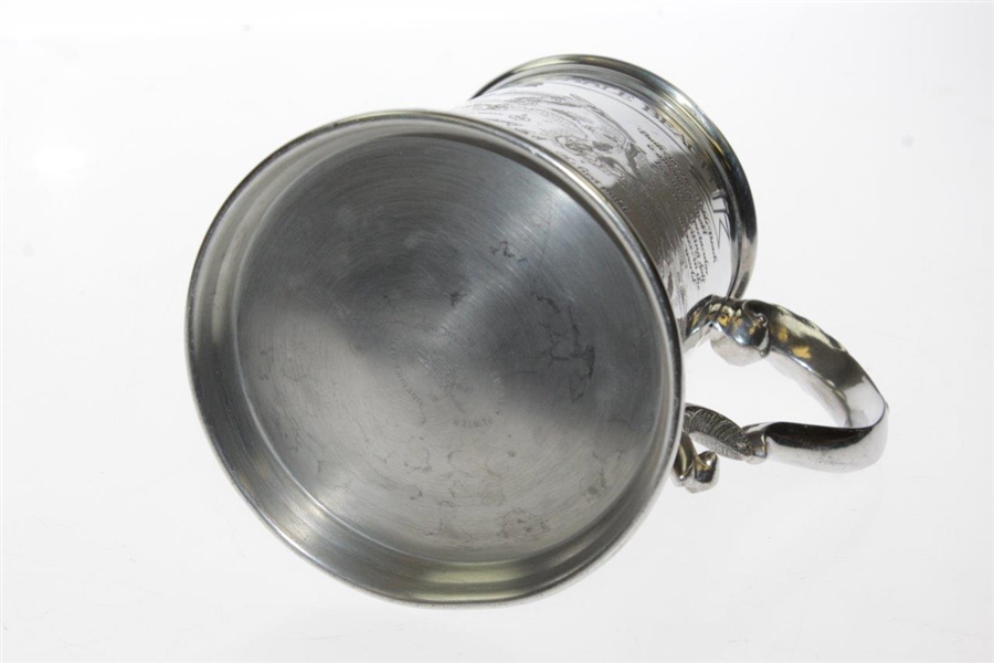 Pebble Beach Sheffield Pewter Tankard  with Course Layout