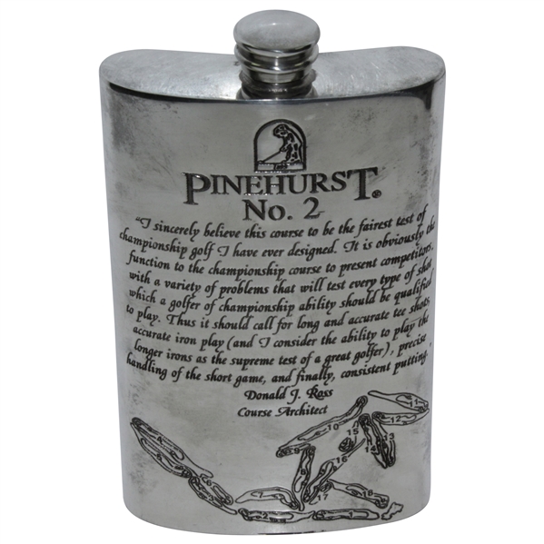 Pinehurst No. 2 Sheffield English Pewter Flask