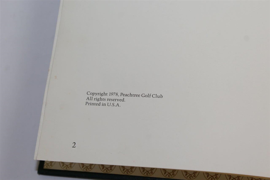 Peachtree Golf Club' 1978 Book