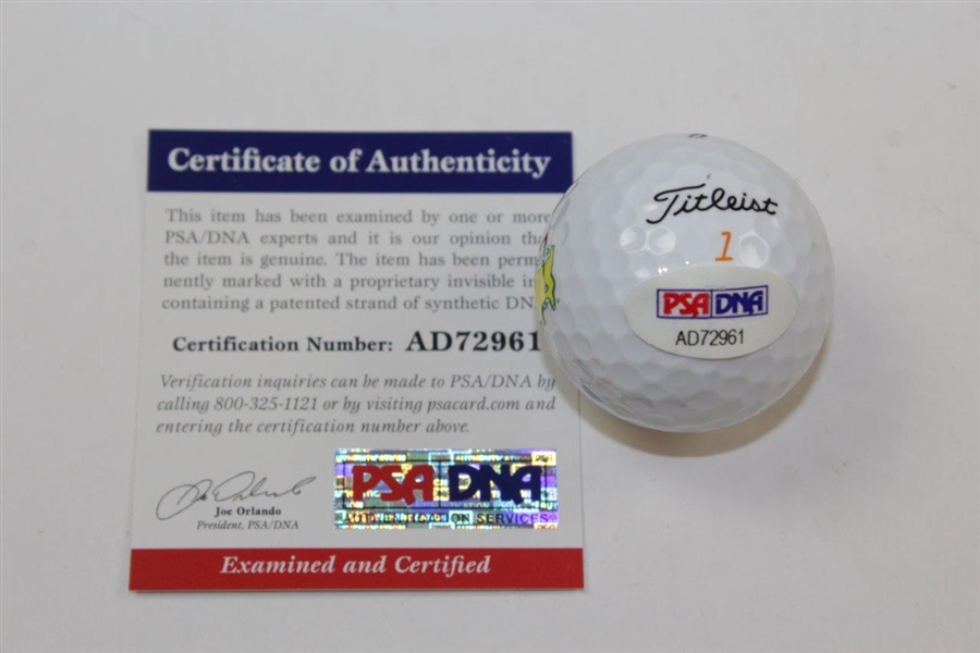 Adam Scott Signed Masters Titleist Logo Golf Ball PSA/DNA #AS72961