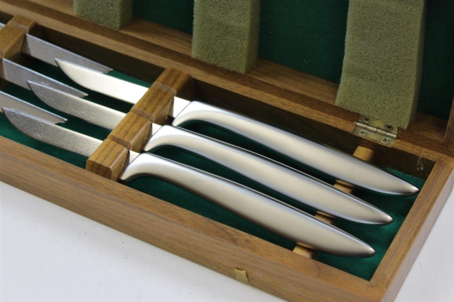 1983 Augusta National Golf Club Masters Tournament Member Gift Set of Six (6) Steak Knives in Box with Cards