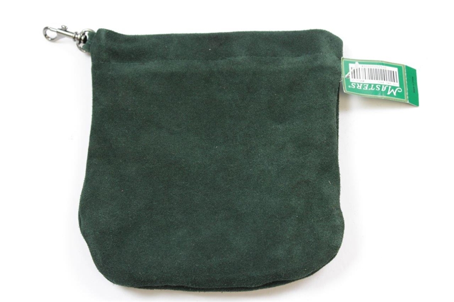 Classic 2002 Masters Tournament Logo Green Felt Valuables Pouch with Original Tag
