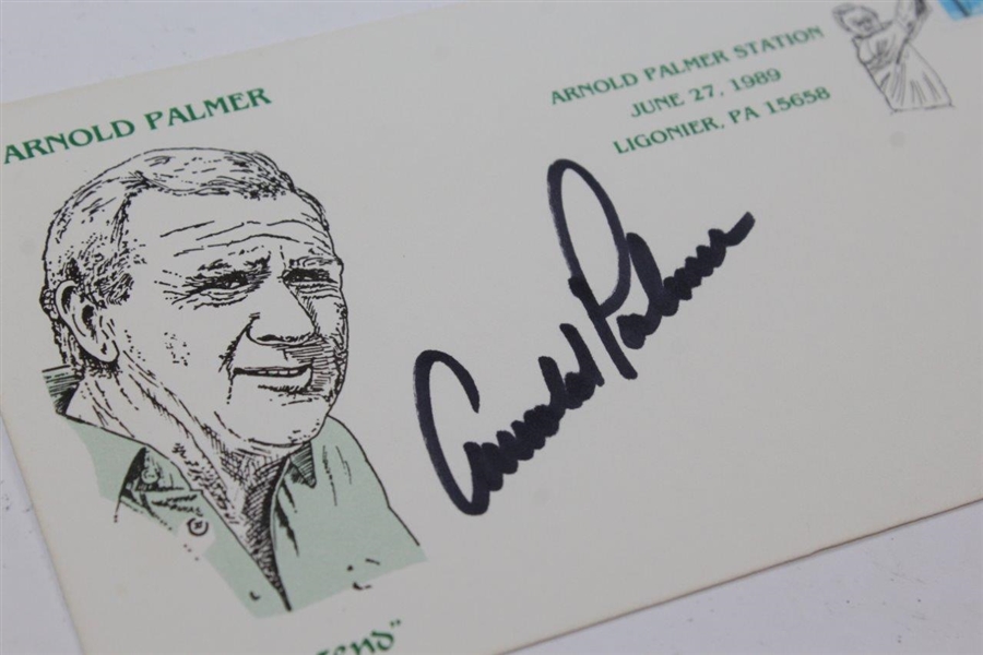 Arnold Palmer Signed 1989 'The Legend' Arnold Palmer Station - Ligonier, PA. FDC