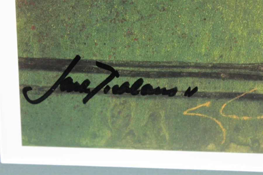 Jack Nicklaus & Jack Nicklaus Jr. Signed 1986 Masters 18th Fairway Print - Framed JSA ALOA