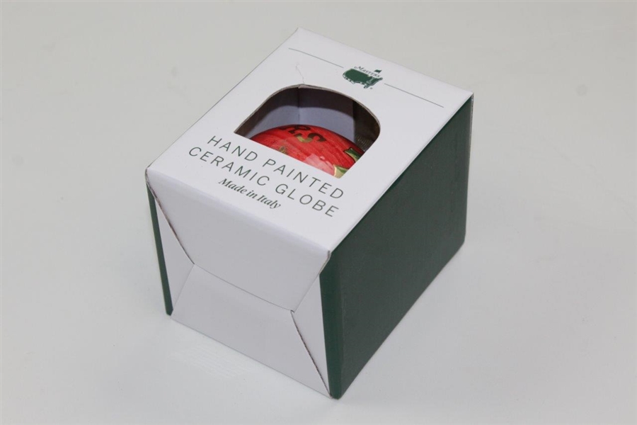 2020 Masters Tournament Hand-Painted Red Christmas Ornament in Original Box