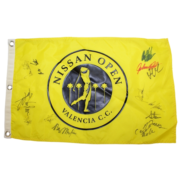 Nissan Open Flag Signed by 14 PGA Stars JSA ALOA