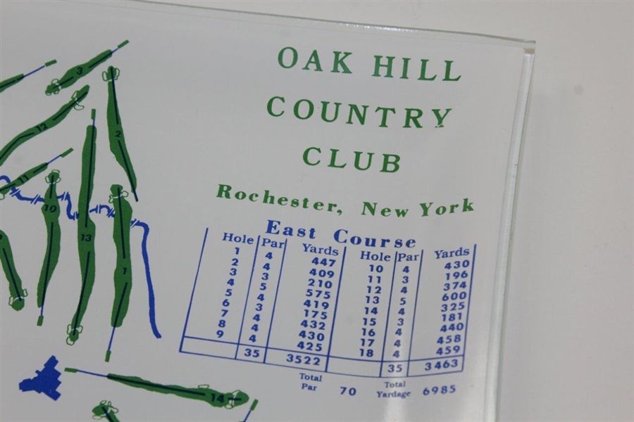 1980 PGA Championship Cocktail Plate at Oak Hill - Jack's 5th PGA Victory