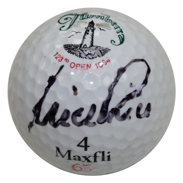 Nick Price Signed Turnberry Logo Golf Ball - Site of 1994 Open Win - Tough JSA ALOA