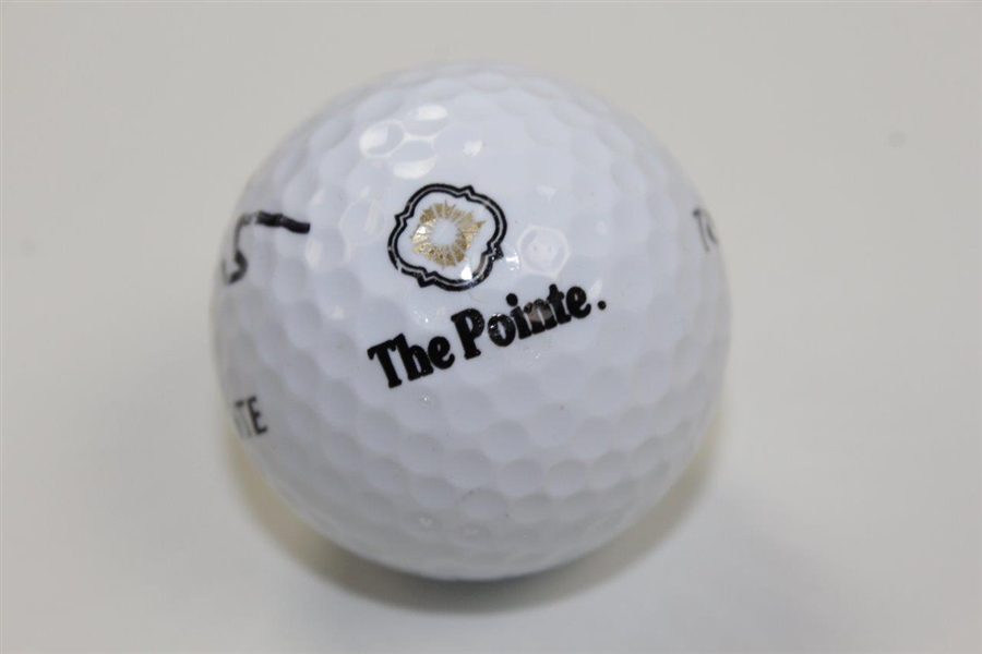 Ben Crenshaw Signed The Pointe Logo Golf Ball - Designed by Crenshaw JSA ALOA