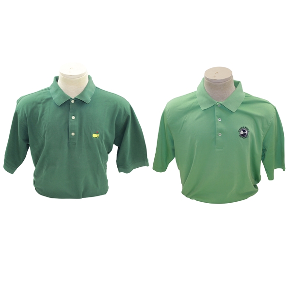 Augusta National Golf Shop & Pebble Beach Golf Links Polo Shirts - Size Large - Used