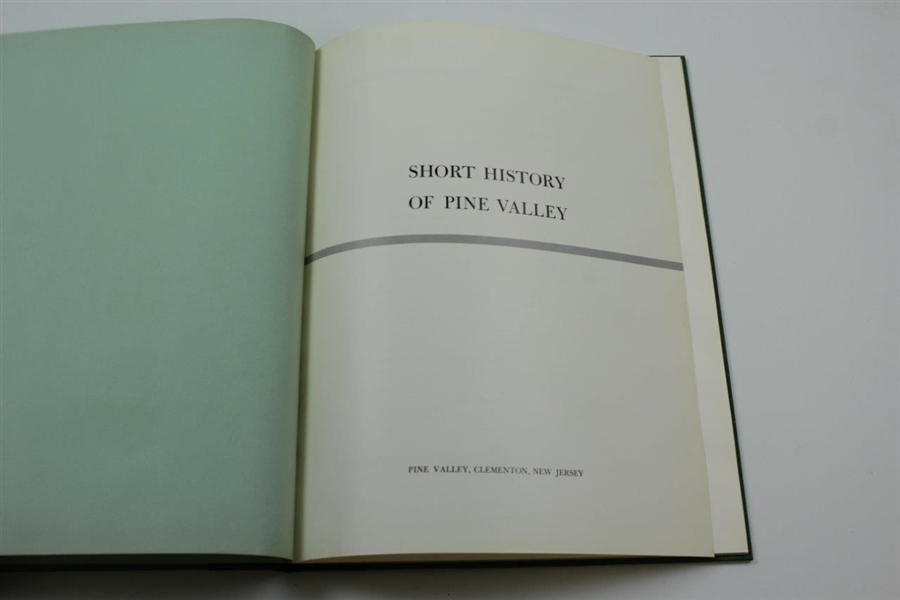 1963 First Edition Short History Of Pine Valley in Slip Case