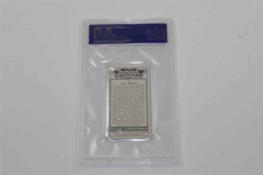1927 Chuchman Tom Morris card PSA slabbed and graded