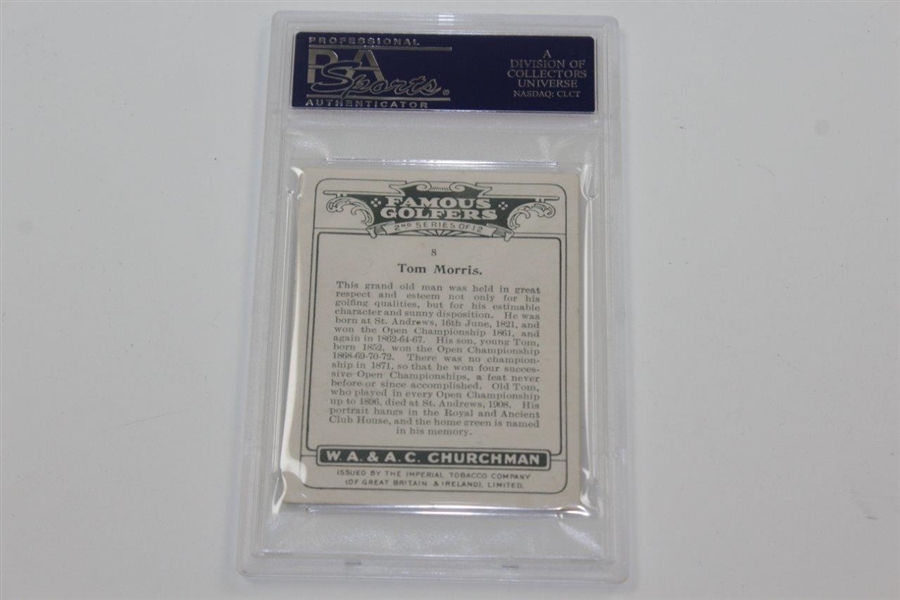 1928 Chuchman Tom Morris card PSA slabbed and graded