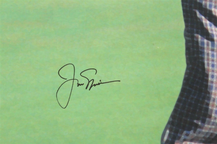 Jack Nicklaus Signed Oversize Canvas with Putter in Hand JSA ALOA