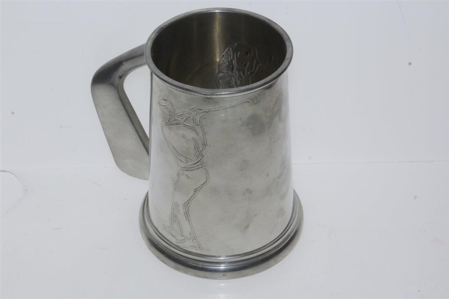 Classic Pewter Golfer Tankard with 'Iron' Handle
