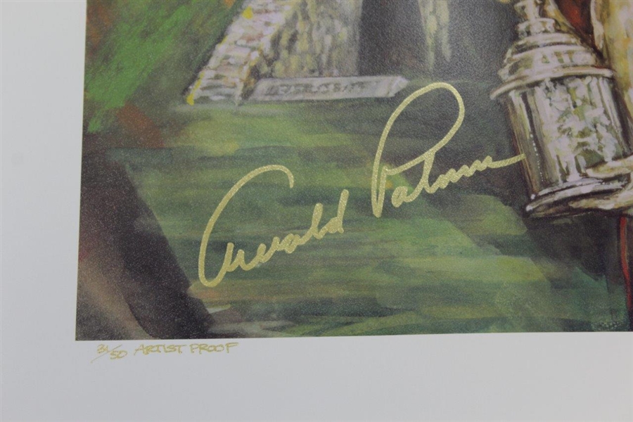 Arnold Palmer Signed Ltd Ed 31/50 Artist Proof Doug West Print JSA ALOA