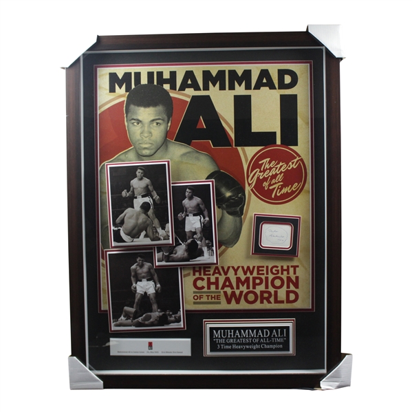 Muhammad Ali Signed Deluxe Shadowbox 'Heavyweight Champion of the World - Greatest of All Time' PSA/DNA #V10020