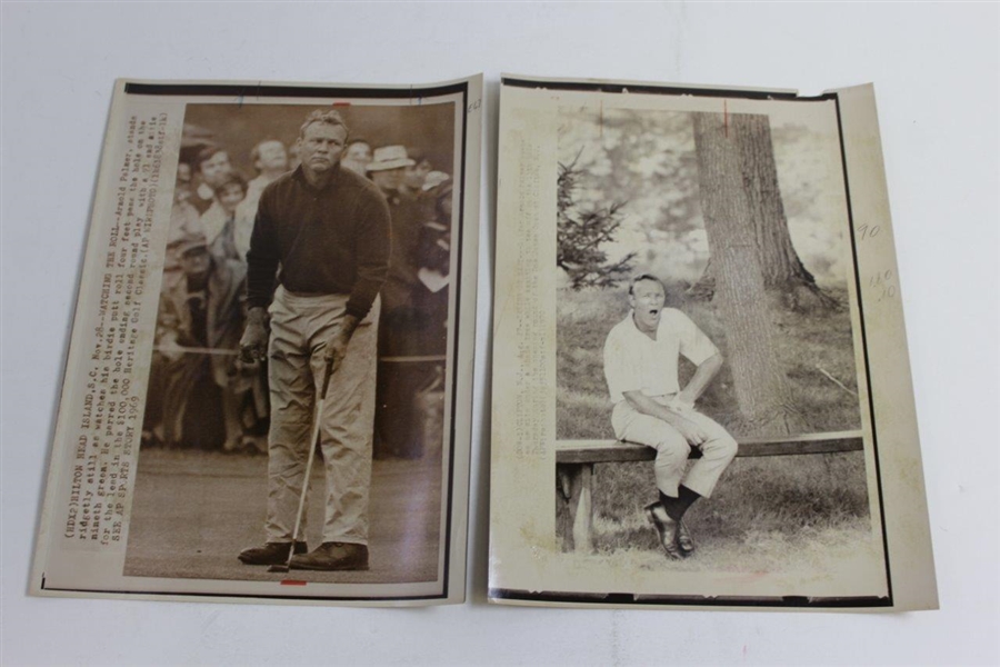 Arnold Palmer Group of Ten (10) Wire Photos - Various Years & Dimensions