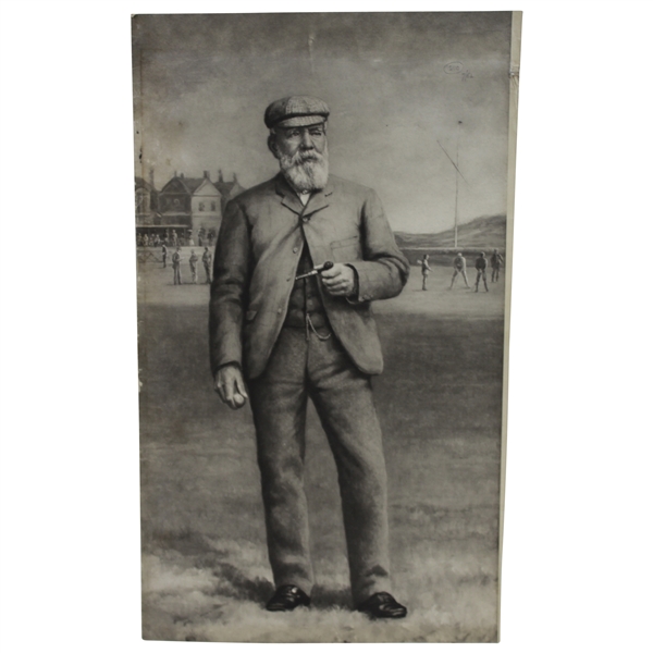 Early Print of 1897 Old Tom Morris The Champion Photogravure by Jermyn Brooks