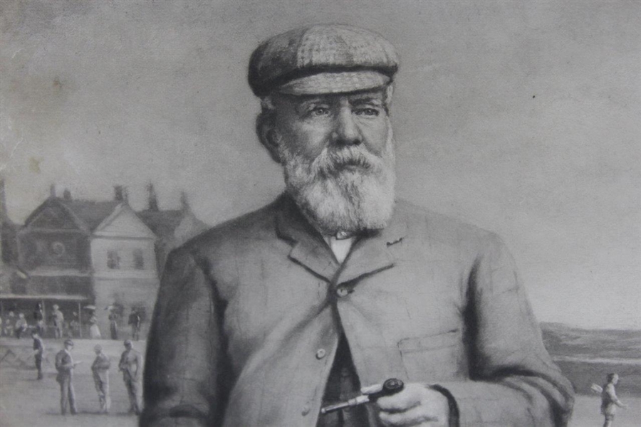 Early Print of 1897 Old Tom Morris The Champion Photogravure by Jermyn Brooks
