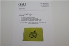 Jack Nicklaus Signed Undated Masters Par-Aide Embroidered Flag - Charles Coody Collection JSA ALOA