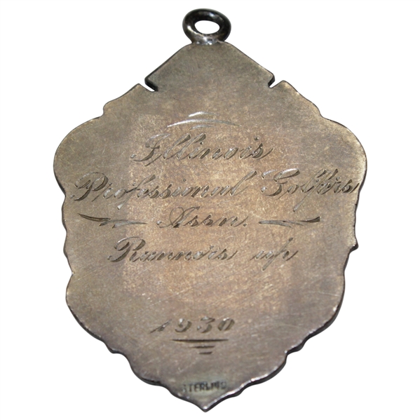 1930 Illinois PGA Runner-Up Championship William Marshall Memorial Medal Awarded to Jock Hutchinson 