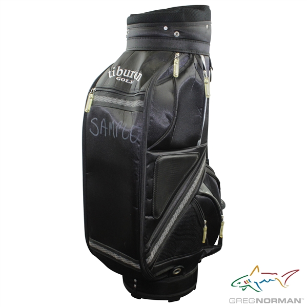 Greg Normans Personal Tiburon Golf Sample Full Size Black Golf Bag