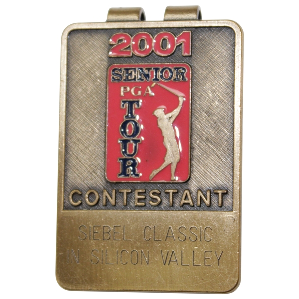 Barry Jaeckel's 2001 Senior PGA Tour Siebel Classic Contestant Money Clip with Case