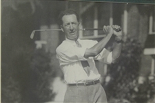 Willie Macfarlane Signed 3x5 Card with Photo Display '1925' - Framed JSA ALOA