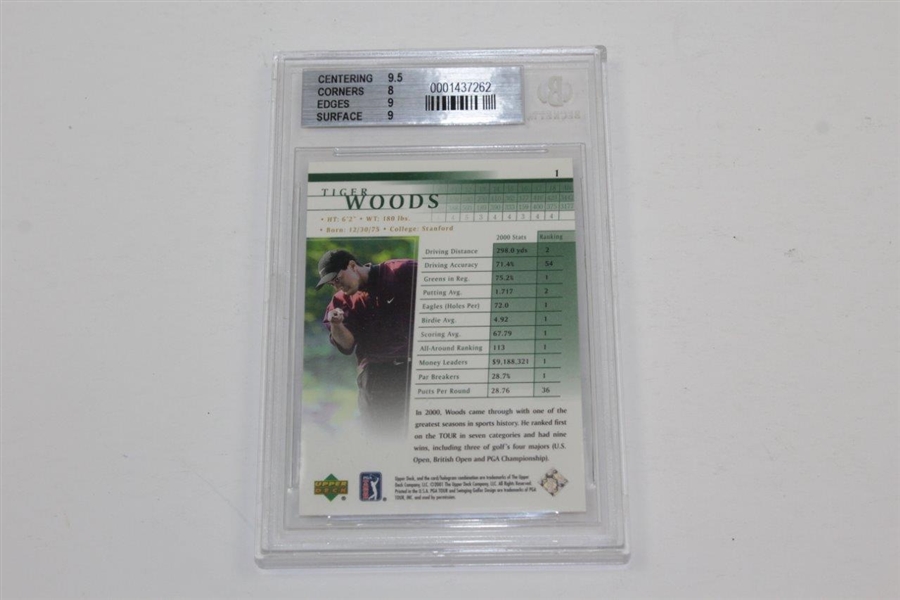 Tiger Woods 2001 Upper Deck Card BGS NM-MT 8.5