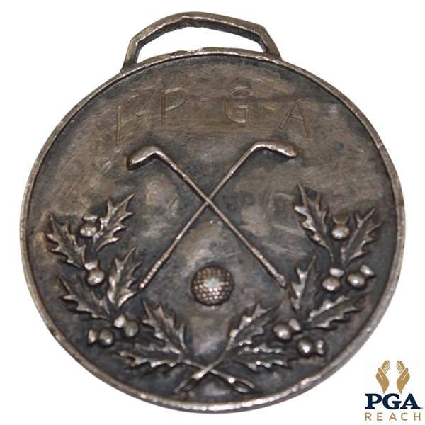 1923 Inaugural Illinois Open Championship Runner-Up Medal Awarded to Jock Hutchison