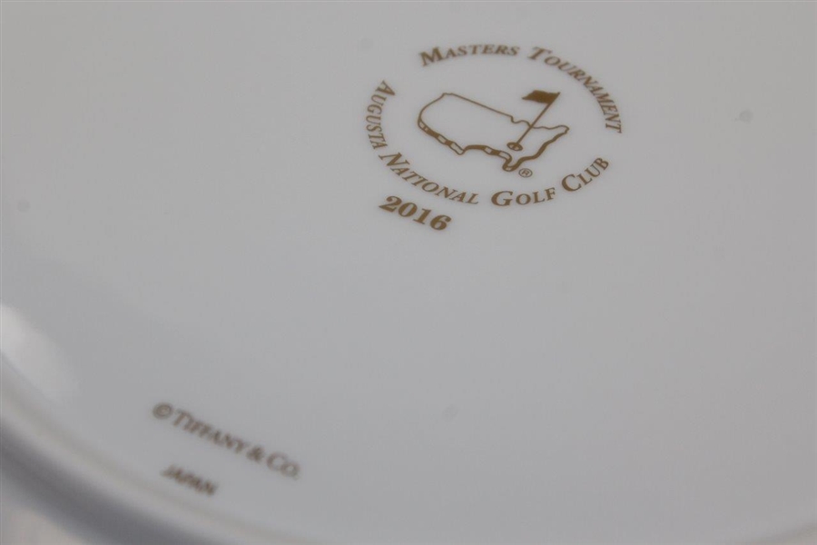 2016 Augusta National Golf Club Ltd Ed Employee Masters Gift Tiffany & Co Beautification Plates In Box with Card
