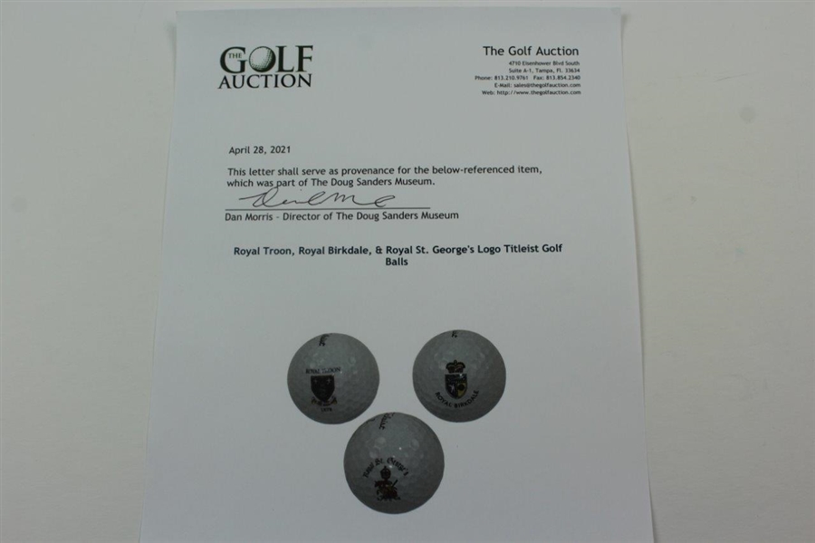 Royal Troon, Royal Birkdale, & Royal St. George's Logo Titleist Golf Balls