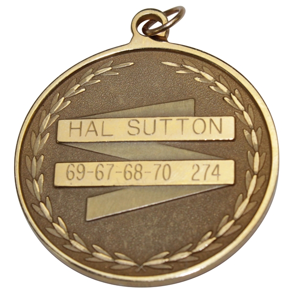 Hal Sutton's Winner's 1998 TOUR Championship 10k Gold Medal