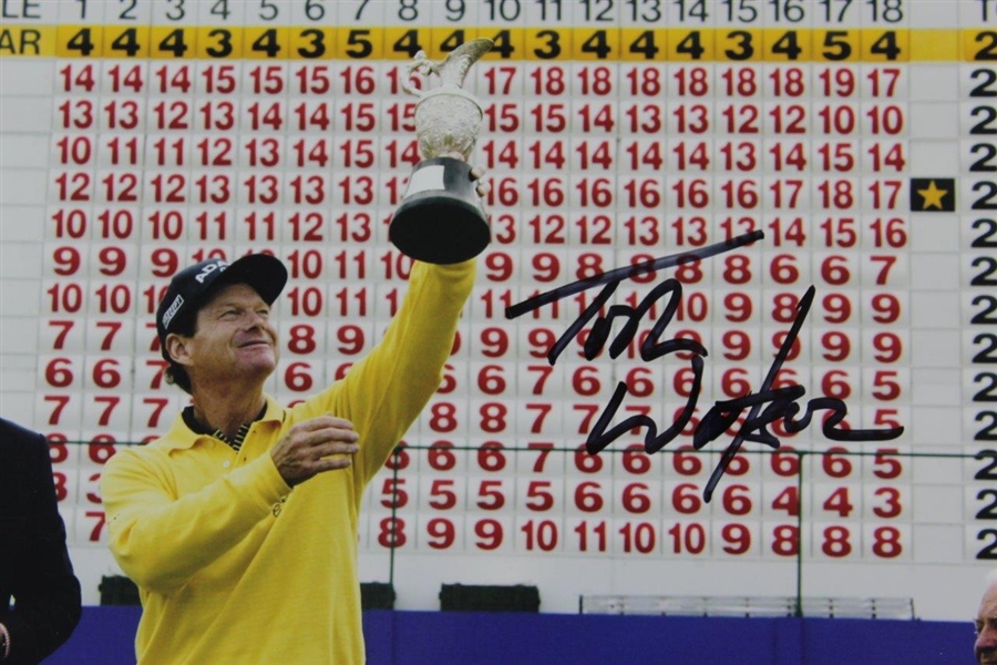 Tom Watson Signed Photo at 2003 Senior British Open at Turnberry JSA ALOA
