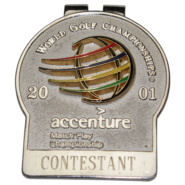 Hal Sutton's 2001 World Golf Championship Accenture Match Play Contestant Clip/Badge