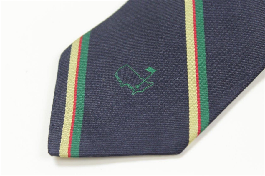 Classic Augusta National Golf Club Slazenger Navy with Stripes Neck Tie