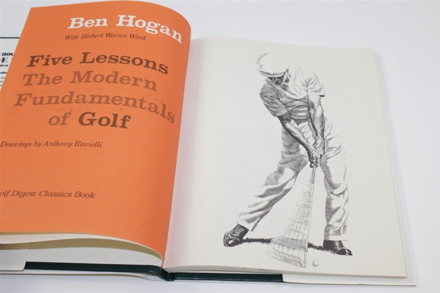 Ben Hogan Twice-Signed 'Ben Hogan's Five Lessons: Fundamentals of Golf' Book JSA ALOA