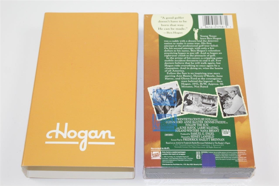 Ben Hogan 'Follow the Sun: The Ben Hogan Story' Cassette w/Sleeves of hogan Edge ZLS90 Golf Balls